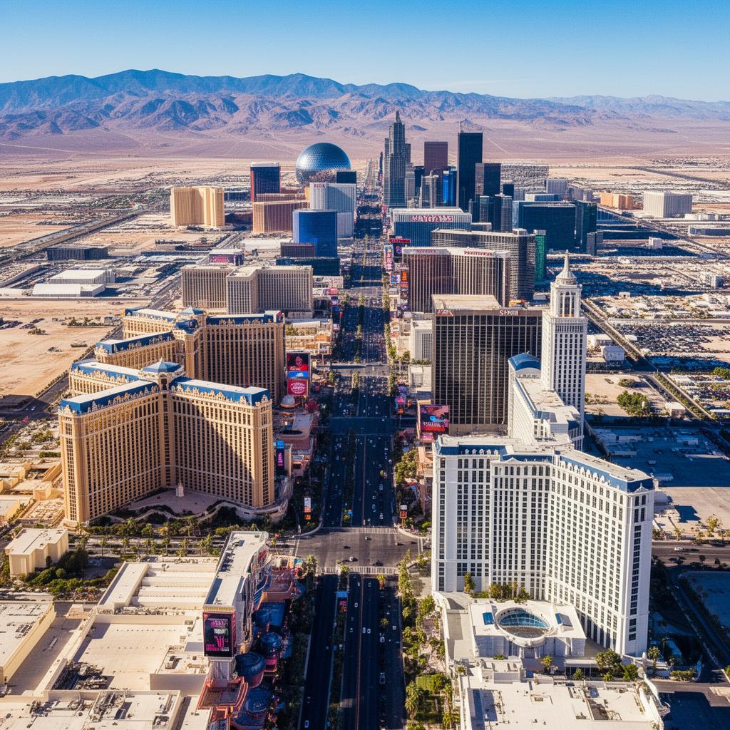Aerial view of the Las Vegas Strip in 2026